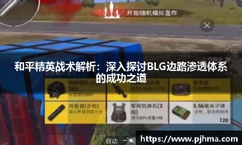 和平精英战术解析：深入探讨BLG边路渗透体系的成功之道