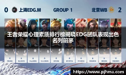 王者荣耀心理素质排行榜揭晓EDG团队表现出色名列前茅